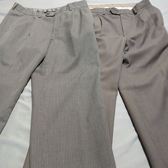 Lauren Ralph Lauren Other - Lauren Ralph Lauren Dress Pants Lot (2) Mens 34x32 Pleated Cuffed Classic Preppy
